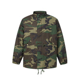 Men's Thick Warm Jacket with Cotton Lining in Camouflage Style Advanced Design